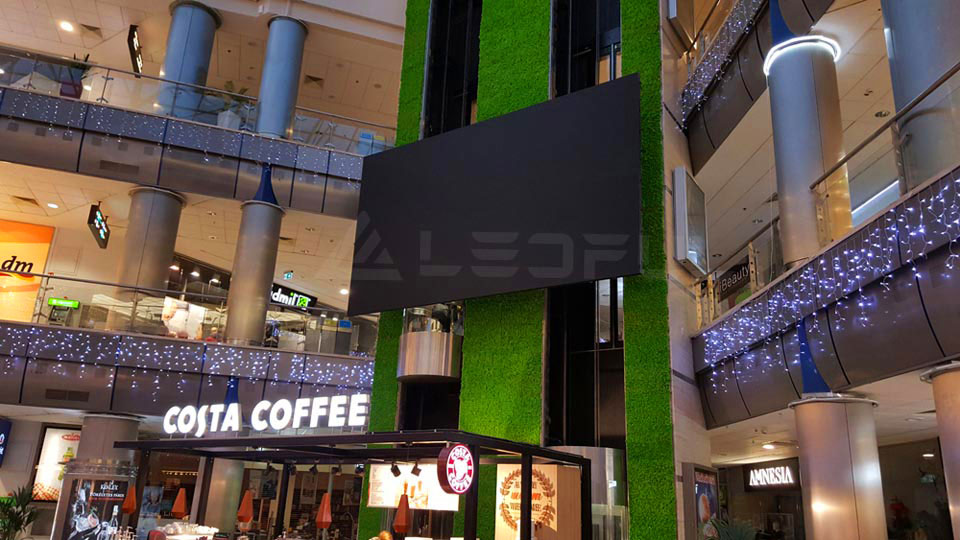Front Maintenance LED Screen in Plaza Hungary
