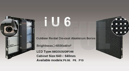 واتفاقية LEDFUL الأكثر مبيعًا iU 6-عرض حدث تأجير خارجي LED P