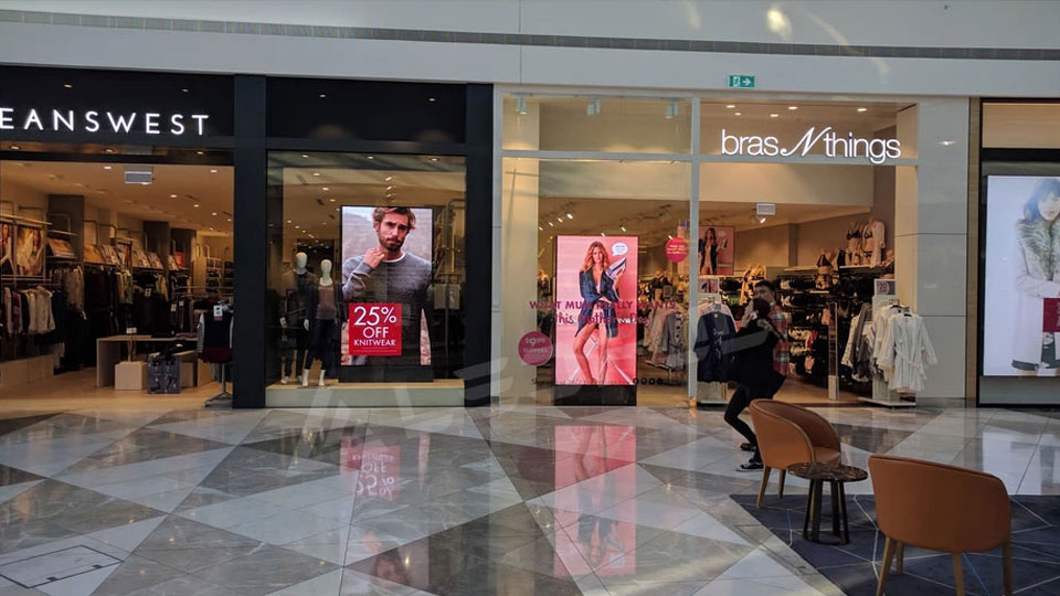 LED Advertising Display installed in Australia Retail Brand Store