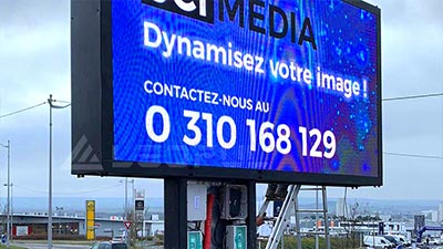 فرنسا في الهواء الطلق شارع مزدوج الوجهين عرض الإعلانات