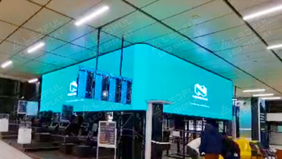 شاشة led داخلية للمطار في جنوب أفريقيا